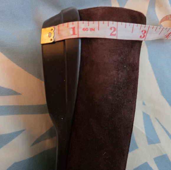 Cole Haan/NIKE AIR 9.5 Brown Suede Classic Flats With Buckle Detail - Picture 10 of 10